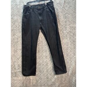 VTG Rustler Jeans Mens 36x29 Black Denim‎ Relaxed Fit Casual Pants